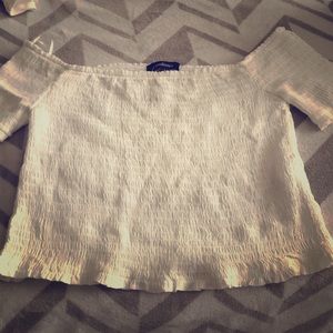 Never worn white crop top